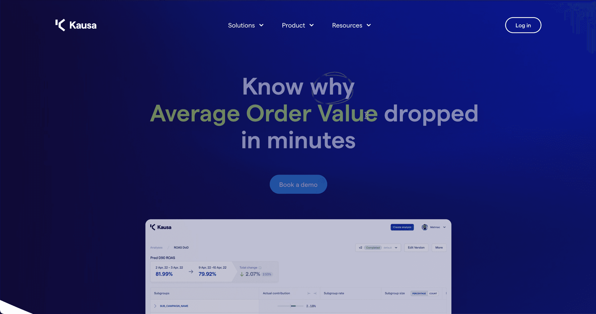 Metrics analysis platform